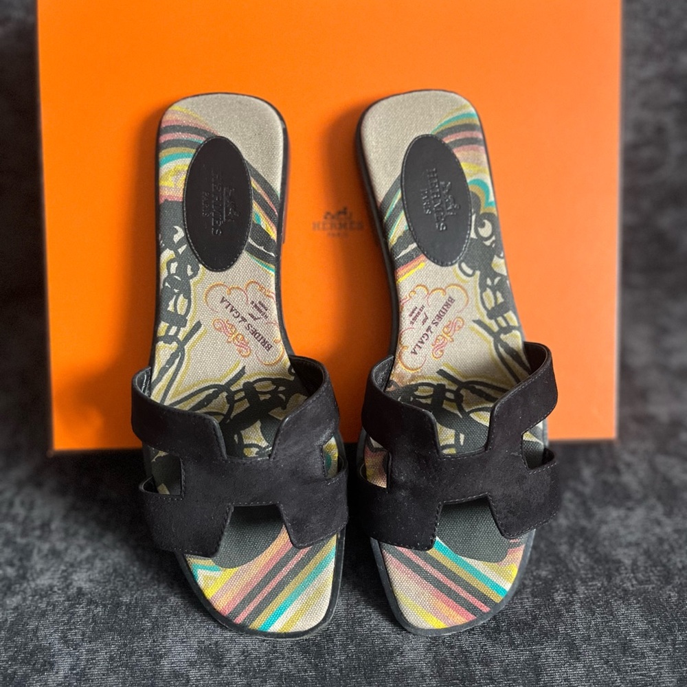 Hermes Oran sandals 38.5